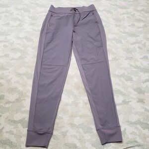 Athleta Joggers Pants Womens 10 Purple Pockets Drawstring‎ Gym Fitness Yoga